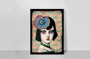 Art Deco - Surreal Flapper girl  Nr. 12