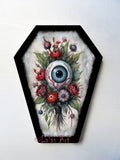 Coffin shaped - Romantic Flower Bouquet with eyeball