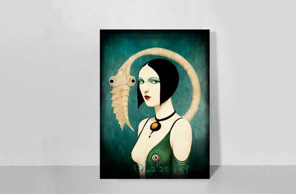 Art Deco - Surreal Flapper girl