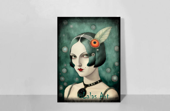 Art Deco - Surreal Flapper girl 6