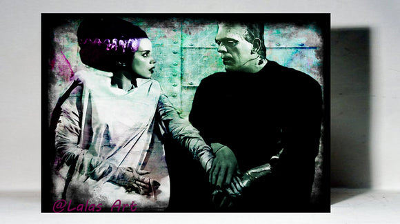 Bride of Frankenstein and Frankenstein - Lala's Art