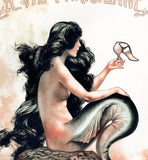 Vintage picture "La Vie Parisenne" French Magazine Cover Mermaid - Lala's Art