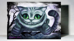 "I am Cheshire the Cat" Alice in Wonderland Classic Retro Vintage Art Painting - Lala's Art
