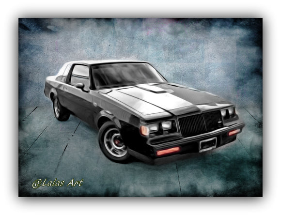 1987 Buick Grand National - Classic Car - Vintage - Retro - Oldtimer - Painting - Art - Lala's Art