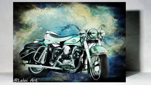 Harley-Davidson Electra Glide 1960 Painting - Lala's Art