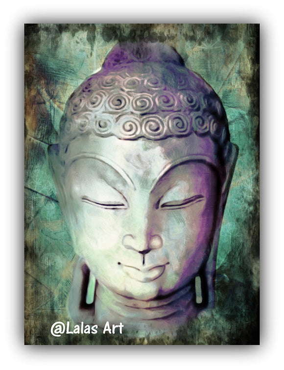 Buddha Head Painting - Lala's Art