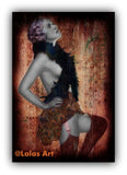 Smoking Flapper Girl - Lala's Art