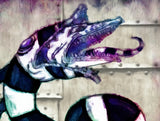 Coffin shaped -  Beetlejuice  "Sandworm" - Lala's Art