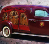 1939 LaSalle S&S carved hearse - Painting - Lala's Art