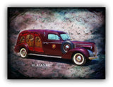 1939 LaSalle S&S carved hearse - Painting - Lala's Art