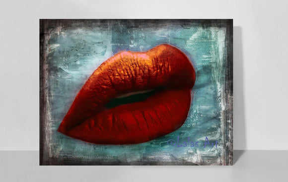 Dark orange - red Lips