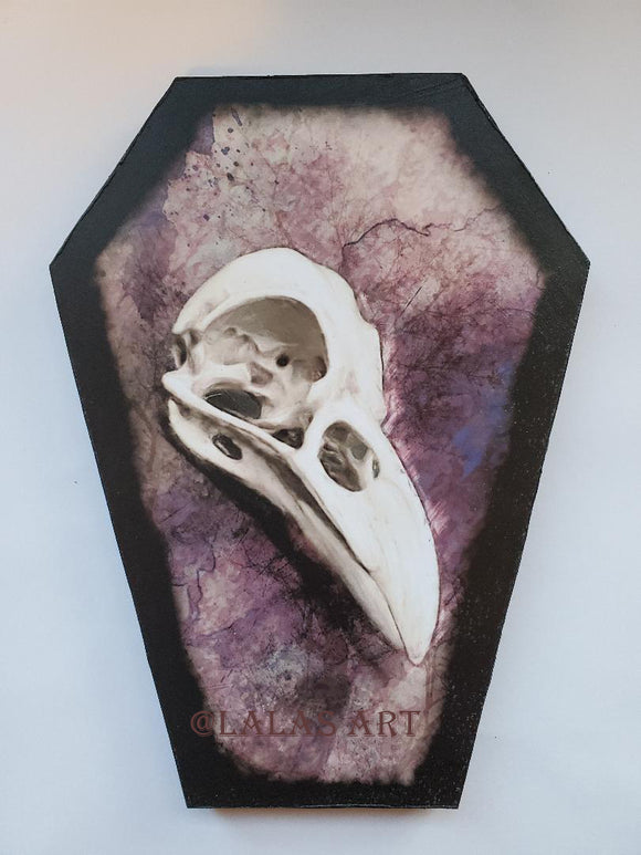 Coffin shaped - Crow Skull