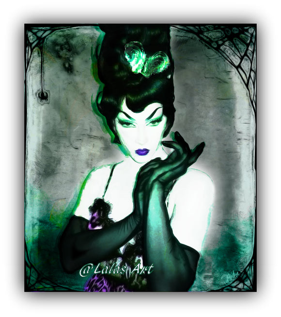 Violet Chachki - Drag queen - PinUp - Evil Queen - Painting - Lala's Art